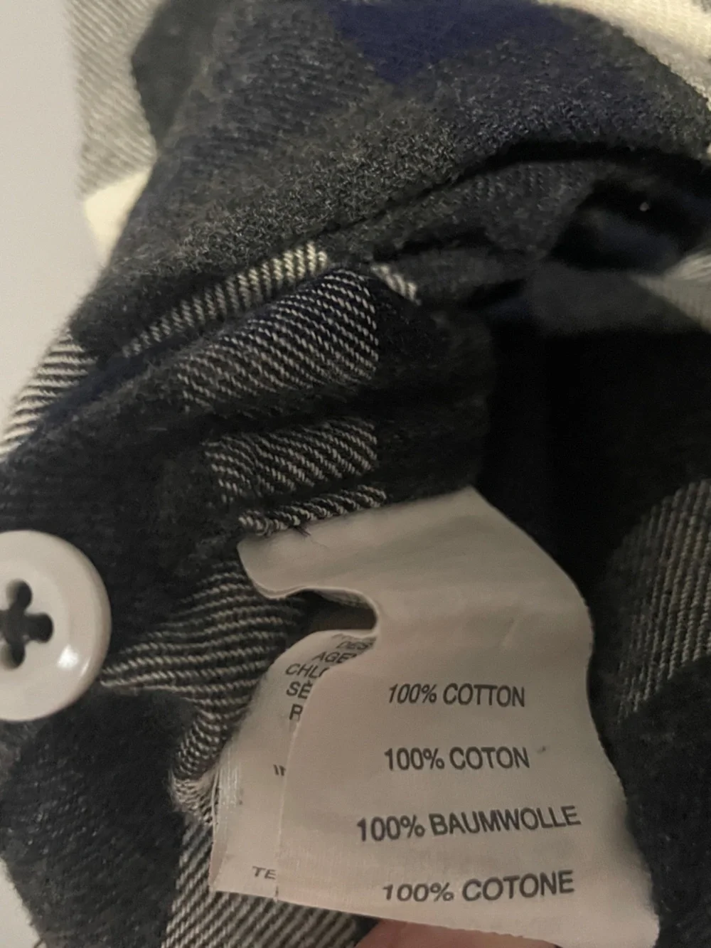 J. Crew Black, White & Navy Plaid Button-Down Flannel Shirt
